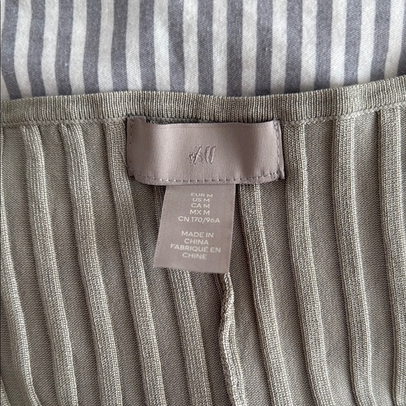 Tan Ribbed Long Sleeve Sheath Dress - Picture 4 of 4